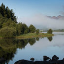 The Snowdon Horseshoe photographed from Capel Curig, Snowdonia