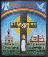 A Christian mosaic commission for a school created by Mosaic Artist, Sue Kershaw