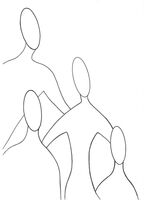 Christian Art, Witness, a line drawing by Mosaic Artist Sue Kershaw