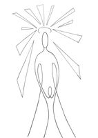 Christian Art Walking in the Light Sue Kershaw