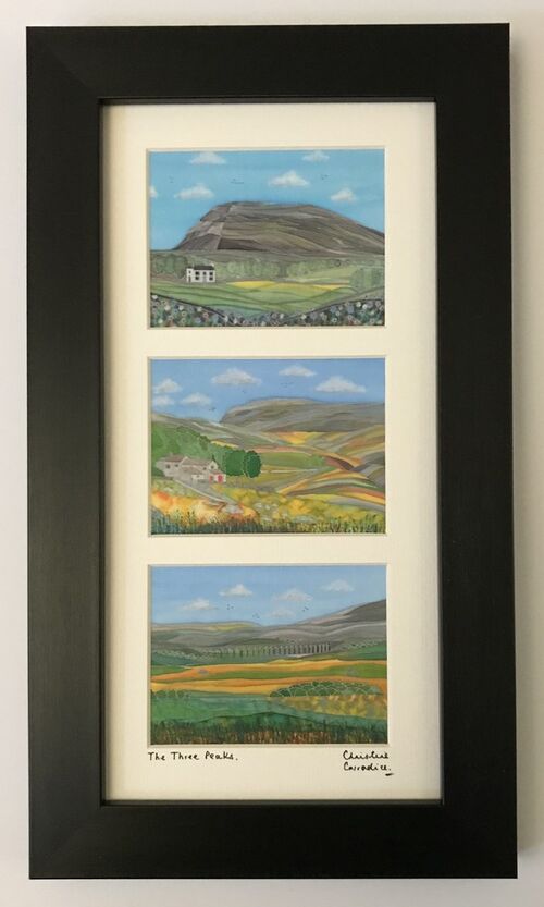 The Three Peaks - silver outline (4)