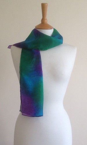 Dusk - Purple, turquoise, dark green and navy