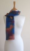 Fellside - Brown, orange, navy and limoges blue
