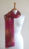 Machair - fuchsia pink, gold, cognac, grey