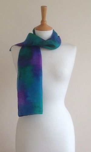 Dusk - Purple, turquoise, dark green, navy