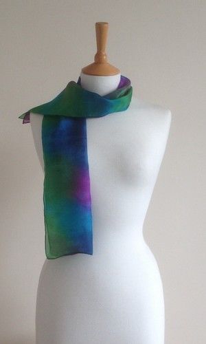 Dusk 1 - Purple, turquoise, dark green, navy