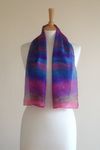 Seashore 1 - Fuchsia, purple, cyan and dark green