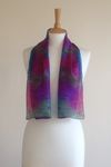 Seashore 2 - Fuchsia, purple, cyan and dark green