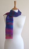 Seashore - Fuchsia, purple, turquoise and grey/green