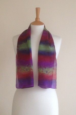 Spring Garden - Violet, blue, magenta and soft green