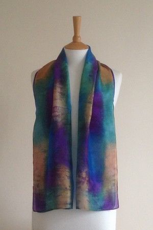 Summer Garden - Royal blue, purple, gold and dark green