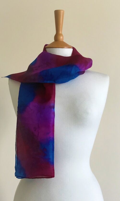 Hedgerow - Plum, purple, royal blue, brown