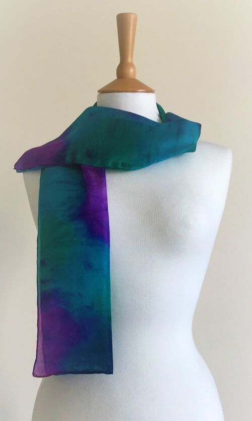Dusk - Purple, turquoise, dark green, navy