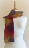 Machair - Fuchsia pink, cognac, gold, dark grey