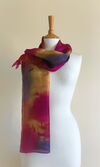 Machair - Fuchsia pink, cognac, gold, dark grey