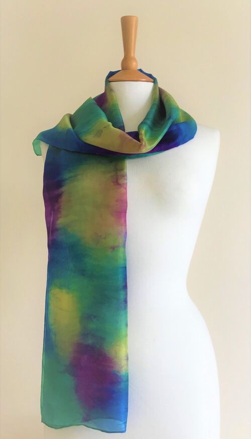 Summer Garden - Royal blue, purple, gold, dark green
