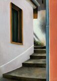 Steps and Orange Wall, 2023 SOLD