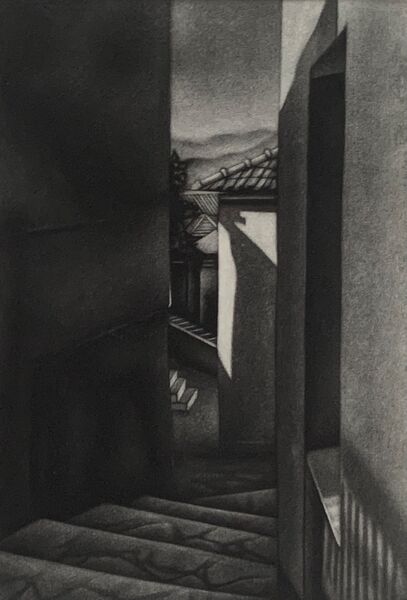 Trikeri View mezzotint