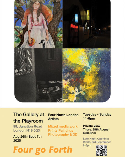 Four go Forth at The Gallery at the Playroom 27th August to 7th September