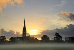 Autumn sunshine, Salisbury Cathedral
