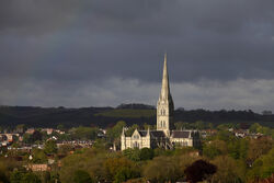 Evening sunlight, Salisbury Cathedral