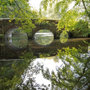 The River Avon at Netton in the Woodford Valley, Wiltshire.
