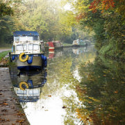 The Kennet and Avon Canal at Avoncliff, Wiltshire.