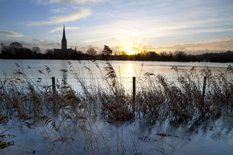 Salsibury Cathedral Floods