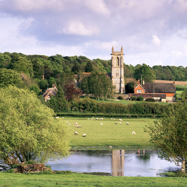 West Overton and the River Kennet, Wiltshire