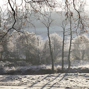 Winter sunlight, Tisbury, Wiltshire