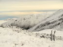 wooden stile at end of scandale pass