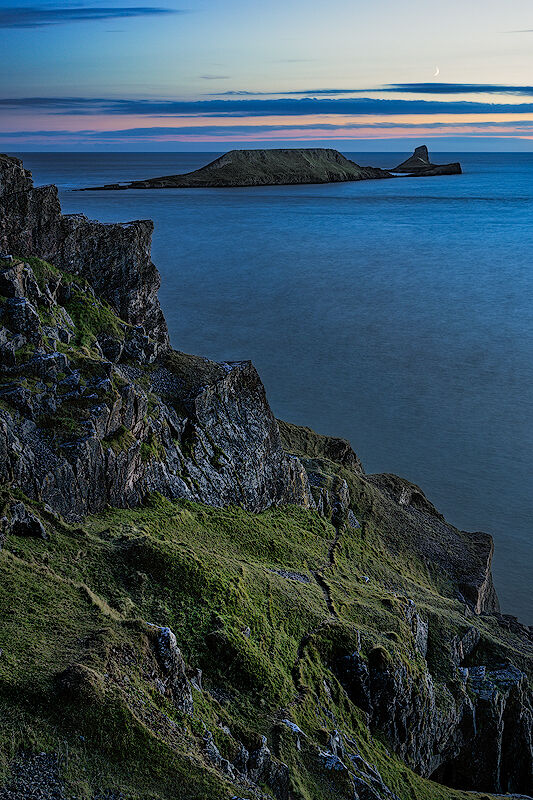 Worms Head, Rhossili Bay, Gower, Wales.