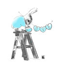 'Making Love I' (Blue) <span style="color:#ff0000;">SOLD</span>