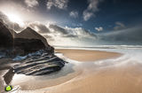 Bedruthan Winter Sunshine