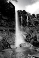 Brecon Waterfall B&W