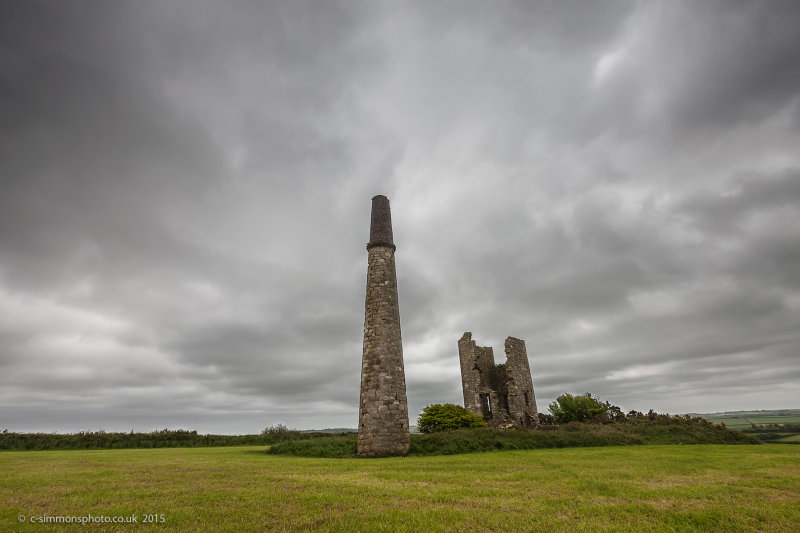 Engine House under dark skies