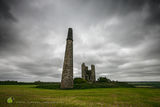 Engine house under dark skies - rev