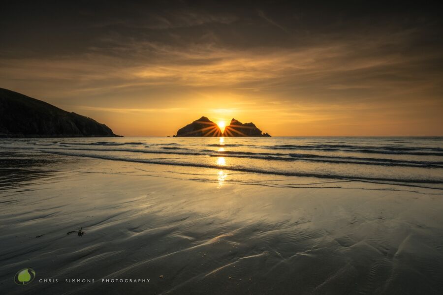 Gull Rocks, Spring Amber Tideline - rev