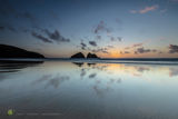Gull Rocks Reflected Sky - rev