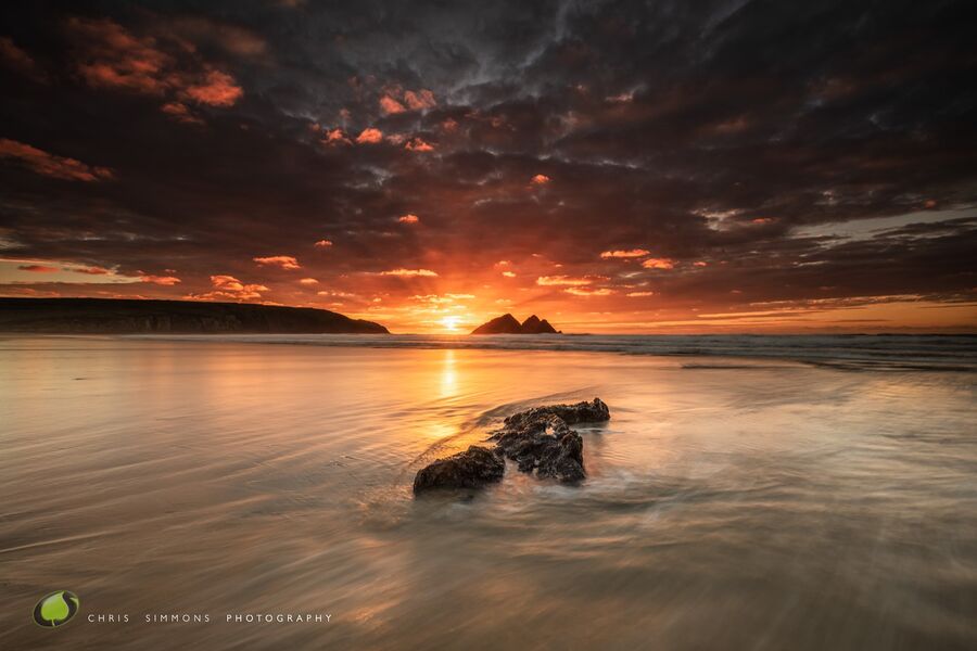 Gull Rocks Seared Tideline