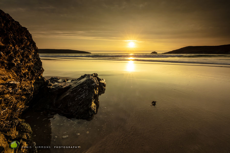 High Tide Sundown - Crantock III -rev