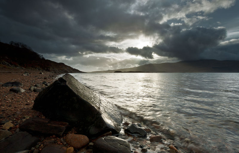 Inninmore cloudscape & rocks