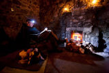 Bothy firelight