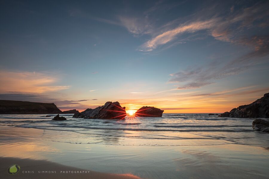 Mid-Summer Low Tide Sundown - (CCArt)