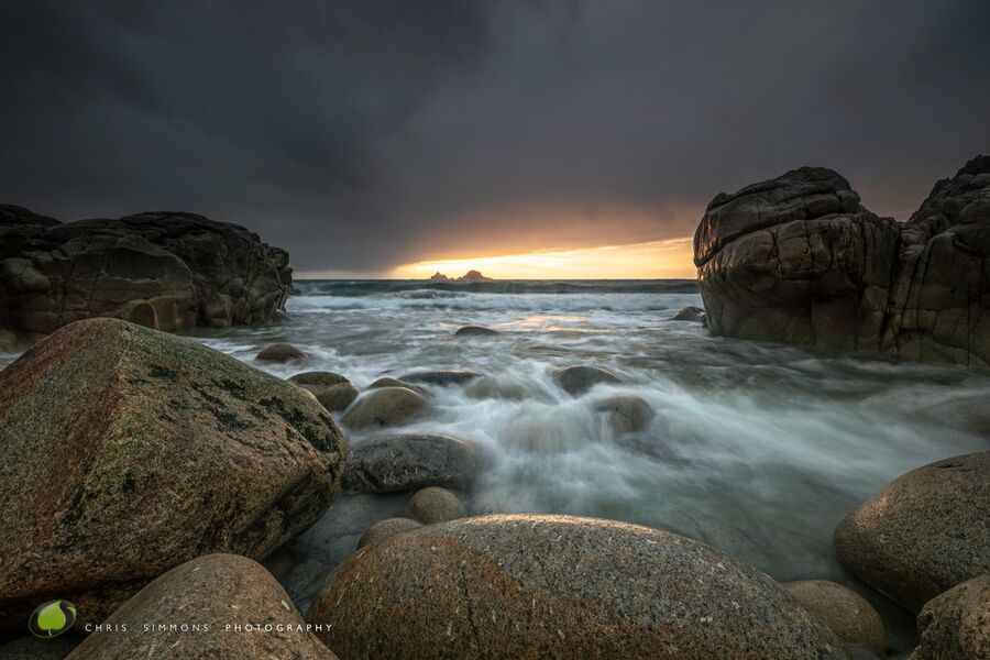 Porth Nanven Rocks & Sundown - (CCArt)