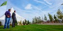 Looking out across Priors Hall Park - Client: Simpson & Partners