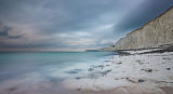Seven Sisters cliffs in a squall