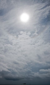 Spectral sky over Island