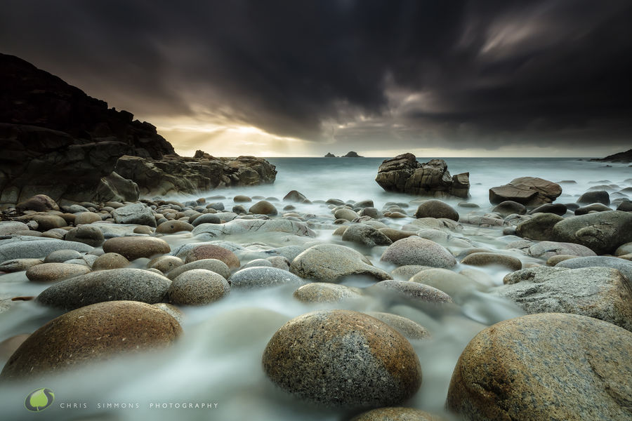 Stream to Tideline, Sundown - rev