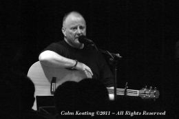 Christy Moore at a benefit gig in Mother Red Caps